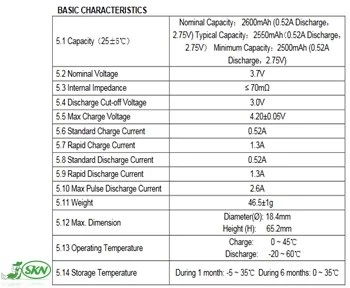rechargable battery specification + مشخصات باتری قابل شارژ
