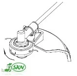 trimmer head assemble+مونتاژ هد نخ