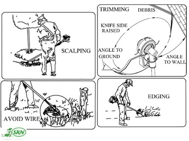 انواع کاربرد هد نخ علف زن