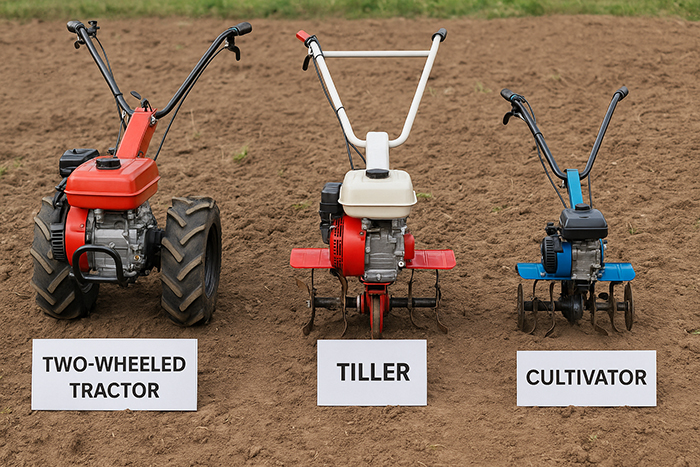 تفاوت تیلر، کولتیواتور و تراکتور دوچرخ
